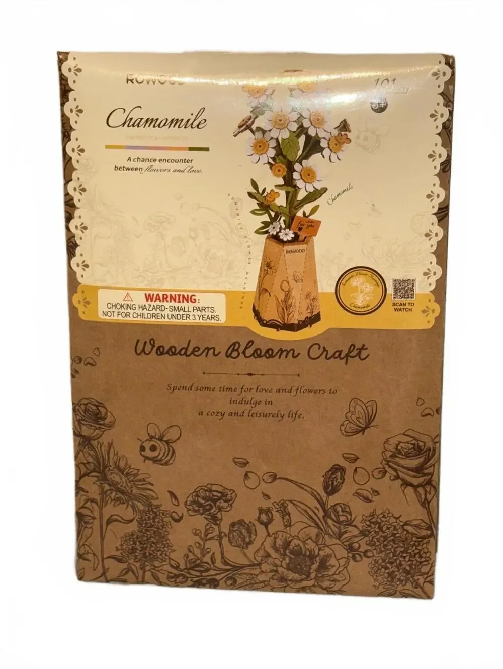 Robotime Wooden Bloom Craft Chamomile Paper Model Kit